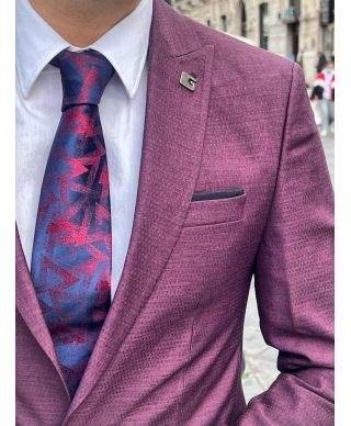 Giacca bordeaux, slim