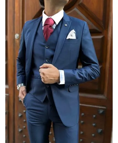 Abito uomo - Con gilet - Blu