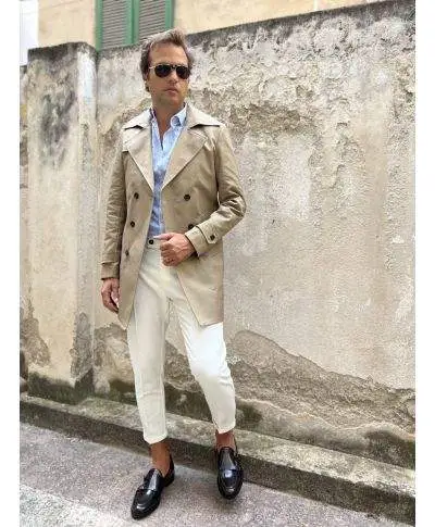 Trench uomo beige - Paul Miranda