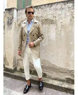 Trench uomo beige - Paul Miranda