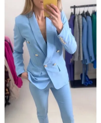 Tailleur azzurro pastello - Un petto e mezzo