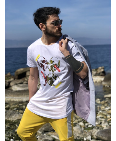 Tshirt biala - Koszulka męska