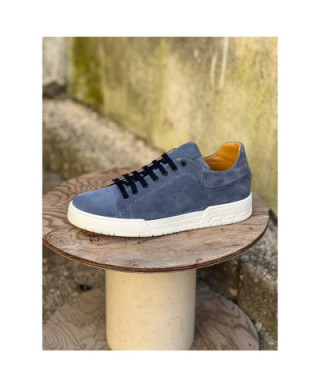 Scarpe uomo denim, con gomma bianca - Casual