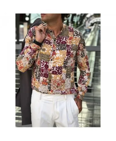 Camicia uomo fantasia, floreale - Manica lunga