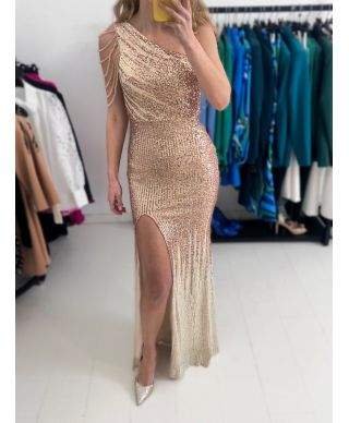 Vestito elegante, a sirena - Oro