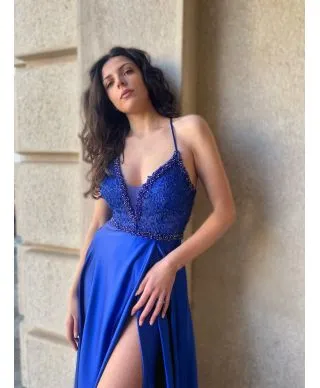 Abito elegante - Da cerimonia - Cobalto