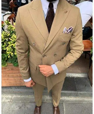 Abito uomo, beige - Giovanile - Doppiopetto