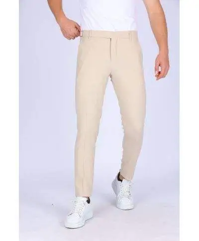 Pantaloni uomo slim, - Beige