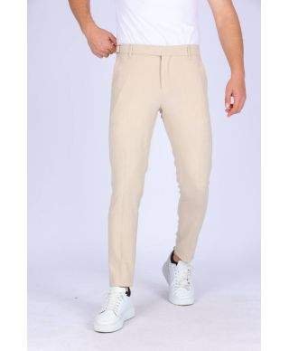 Pantaloni uomo slim, - Beige
