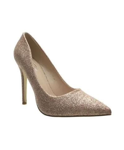 Décolleté glitter oro rosa - Tacco spillo