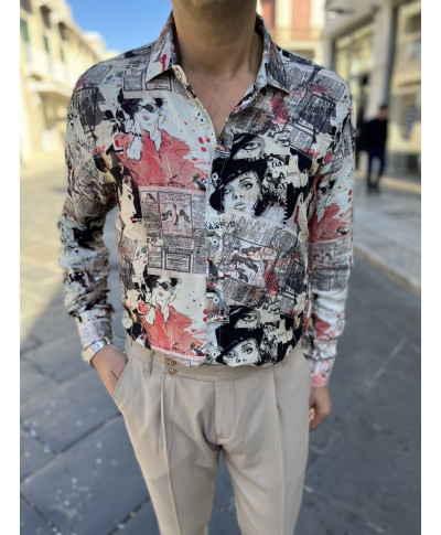Camicia uomo, particolare - Made in Italy