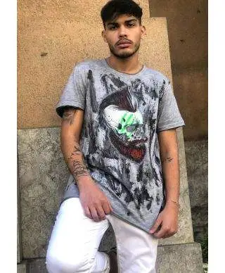 T shirt uomo Kik - Maglietta con stampa in rilievo
