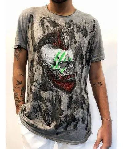 T shirt uomo Kik - Maglietta con stampa in rilievo