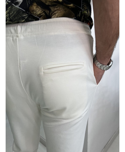 Pantaloni uomo bianchi, slim - Paul Miranda - Made in Italy - Gogolfun.it