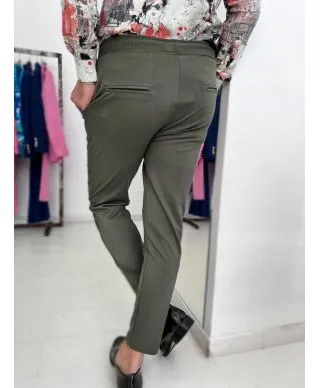 Pantaloni uomo verde, slim - Paul Miranda - Made in Italy