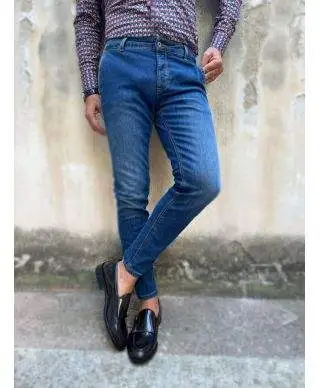 Jeans uomo, blu - Tasca America - Paul Miranda