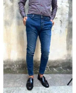 Jeans uomo, blu - Tasca America - Paul Miranda