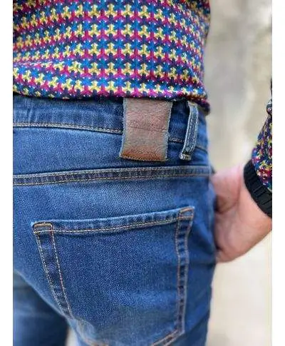 Jeans uomo, blu - Tasca America - Paul Miranda