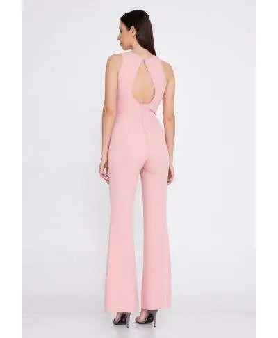 Tuta donna - Rosa - Pantaloni a palazzo