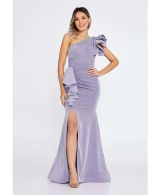 Vestito lungo elegante - A sirena - Monospalla