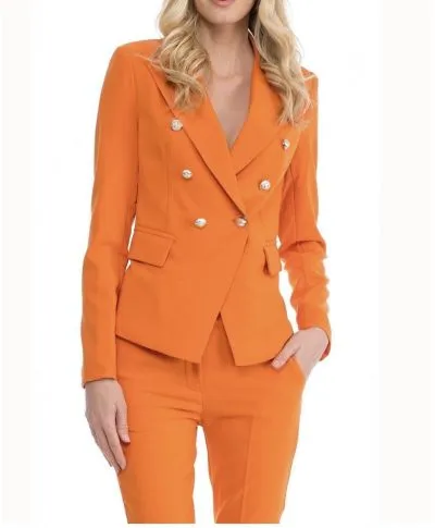 Tailleur donna - Giacca e pantaloni eleganti - Arancione