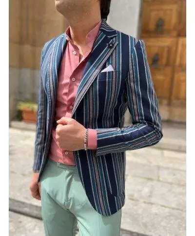 Giacca uomo, gessata - Paul Miranda - Made in Italy