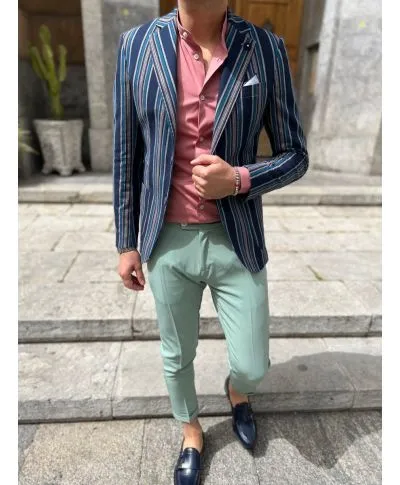 Giacca uomo, gessata - Paul Miranda - Made in Italy