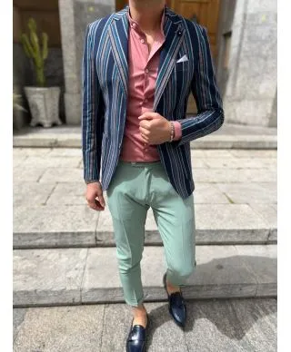 Giacca uomo, gessata - Paul Miranda - Made in Italy