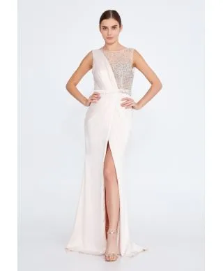Vestito elegante da cerimonia - Rosa cipria