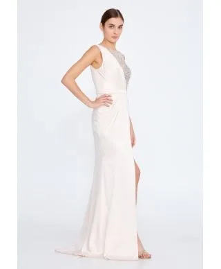 Vestito elegante da cerimonia - Rosa cipria
