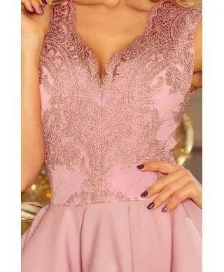 Vestito corto, rosa - Elegante - A palloncino
