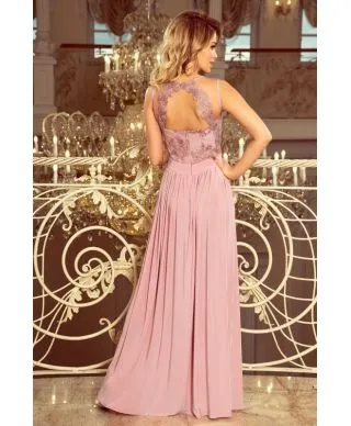 Vestito lungo elegante - Corpetto in pizzo - Lea