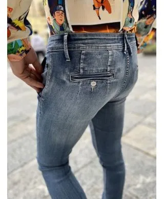 Jeans uomo - Leggero - Lavaggio medio - Key Jey