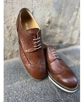 Scarpe stringate - Marroni - Pelle - Made in Italy