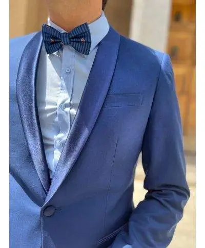 Smoking blu elettrico, elegante - Cerimonia uomo