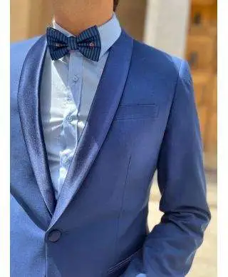 Smoking blu elettrico, elegante - Cerimonia uomo