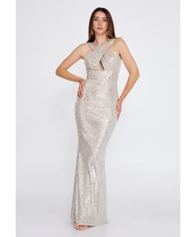 Vestito oro - Elegante - A sirena