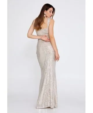 Vestito oro - Elegante - A sirena