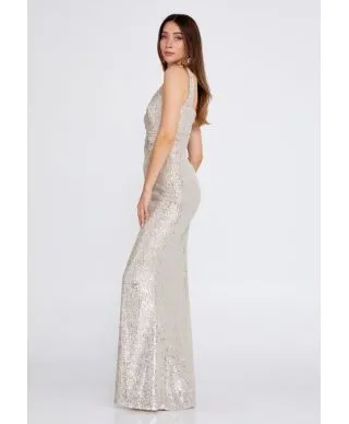Vestito oro - Elegante - A sirena