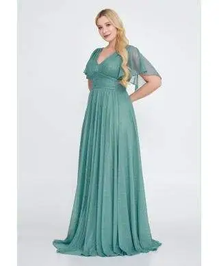 Vestito da cerimonia - Curvy - Verde