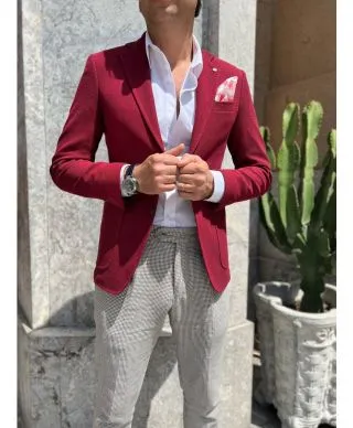 Giacca uomo, bordeaux - Paul Miranda