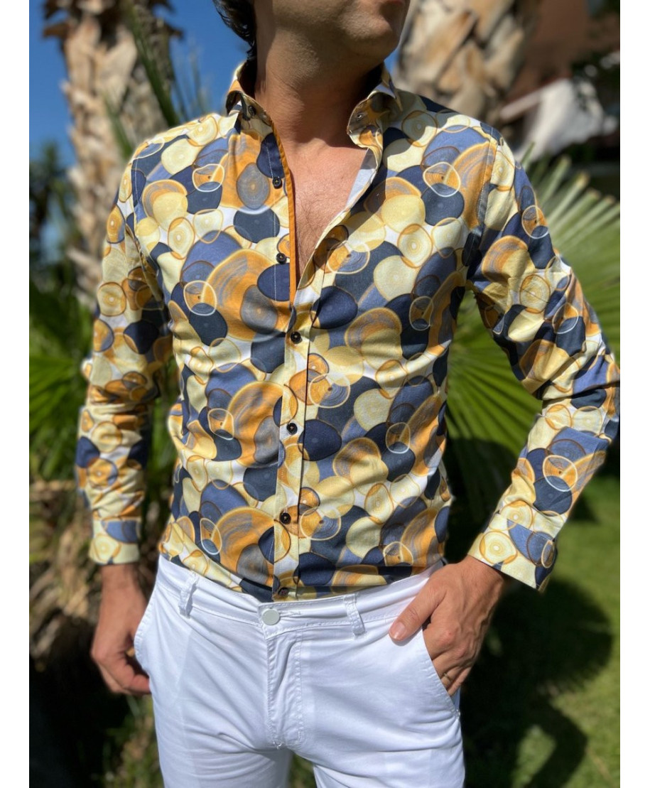 Camicia senape store uomo