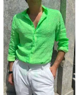 Camicia uomo, fluo verde
