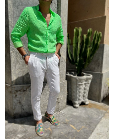 Camicia uomo, fluo verde