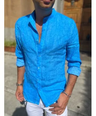 Camicia uomo coreana, fluo