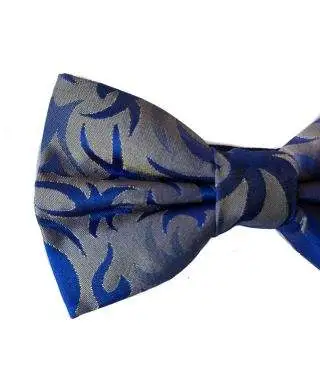 Papillon uomo grigio e blu - Farfallino Princip - Papillon uomo elegante