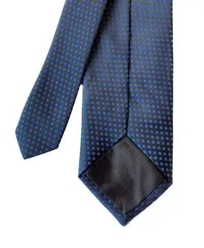 Cravatta uomo neara - Cravatte eleganti - Cravatta uomo nera a pois