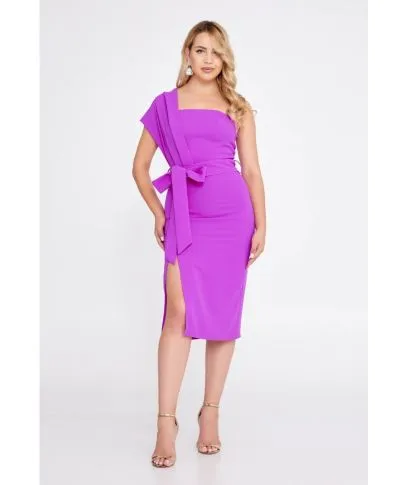 Tubino elegante - Fuxia - Monospalla
