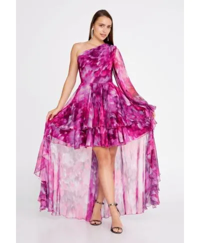 Vestito monospalla - Elegante - Sfasato