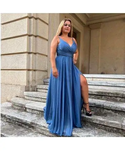 Vestito da cerimonia - Blu - Taglie comode